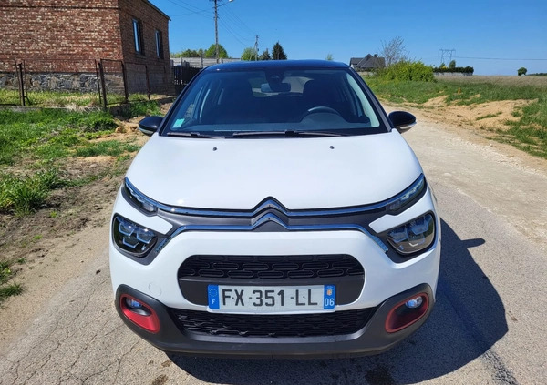 Citroen C3 cena 47900 przebieg: 17000, rok produkcji 2021 z Kłobuck małe 326